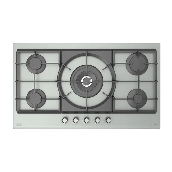 اجاق گاز رومیزی شیشه ای طوسی مات دکا ایتالیا مدل 1954