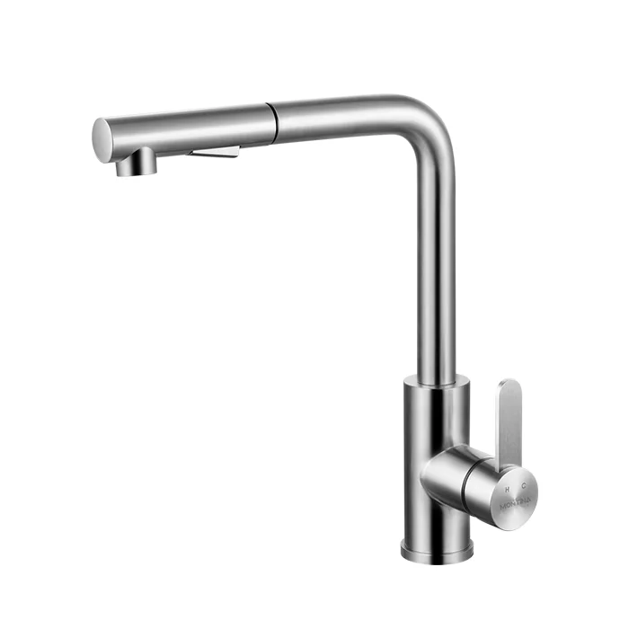 شیر ظرفشویی شاوری استیل مات مونتینا تک منظوره مدل 3057