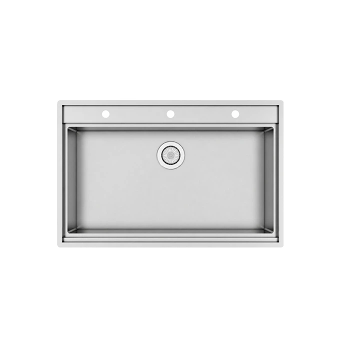 سینک ظرفشویی تک لگن 90 سانت خارجی سه پله مونتینا مدل 4690/2U
